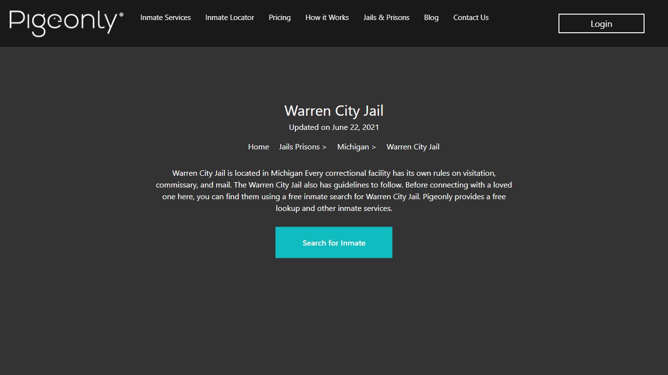 Warren City Jail Inmate Search | Michigan